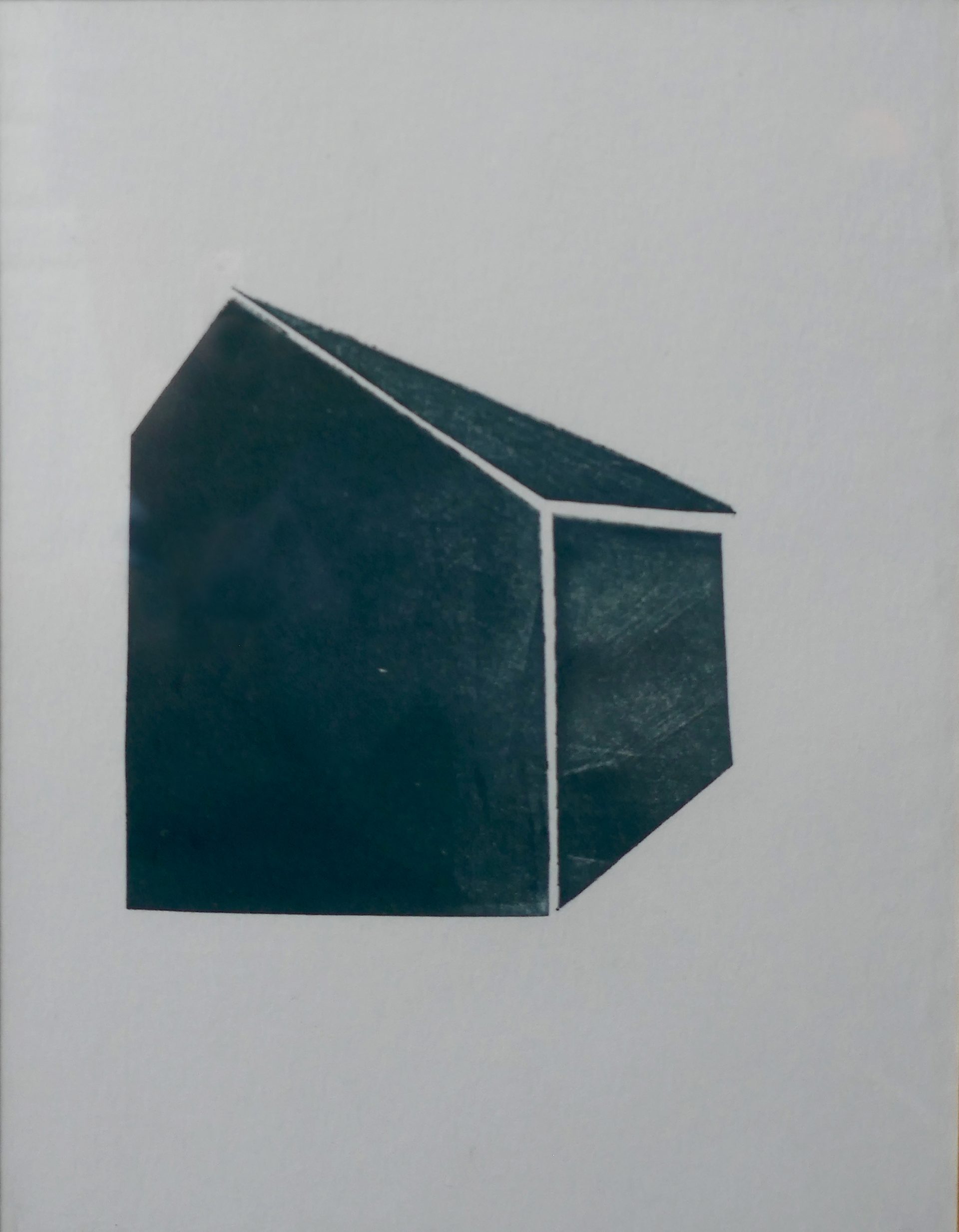 Cabane 8, 2020, monotype, image and paper size 14,5x19 cm , edition of 1