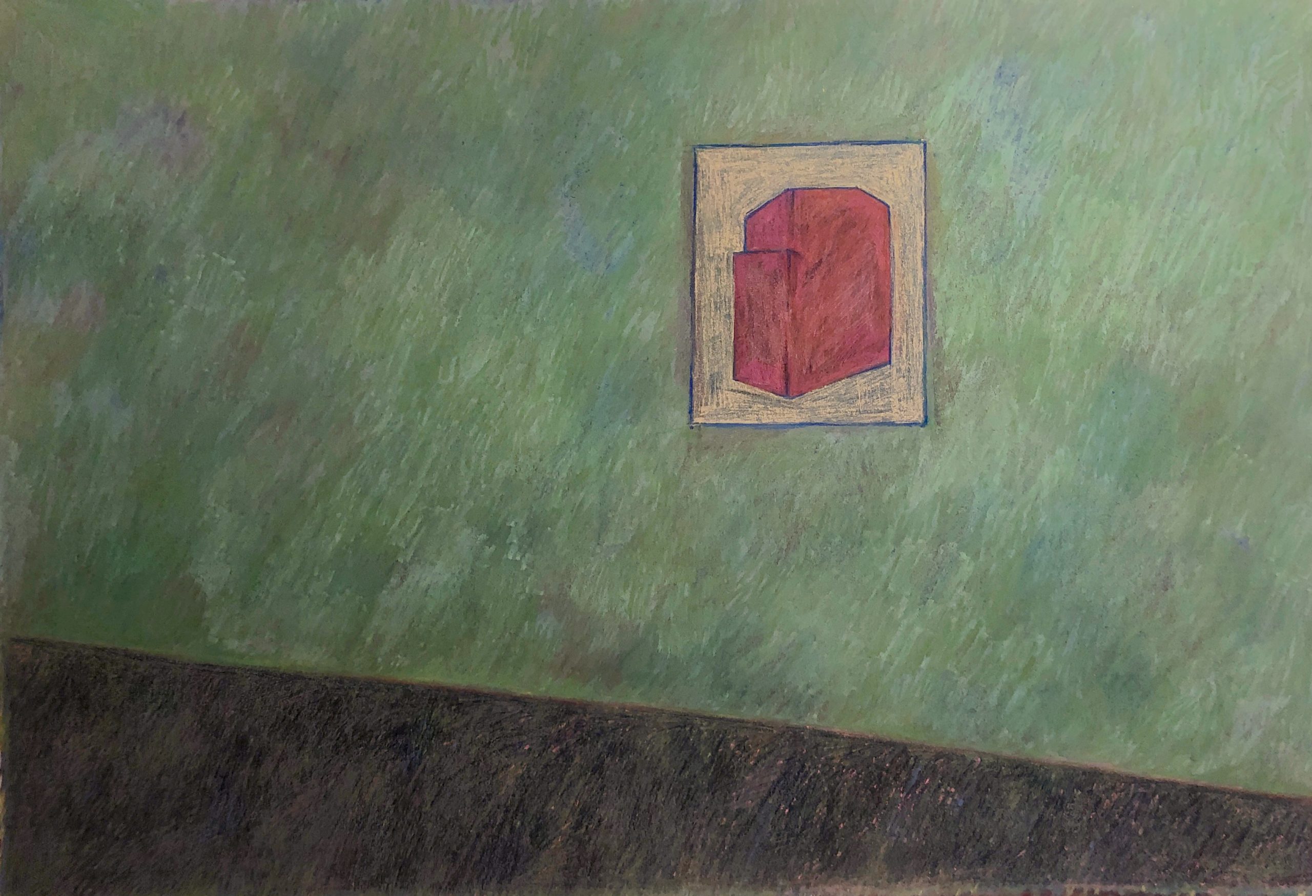 Untitled 2, 2022, Dry pastel on paper, Image size 108x74 cm, Paper size 111x77,5 cm
